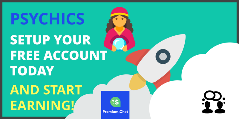 Psychic reader earning potential on Premium.Chat