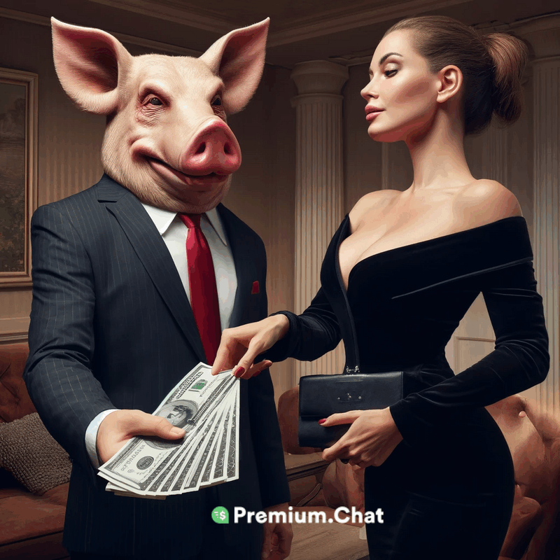 Findom chat profile on Premium.Chat
